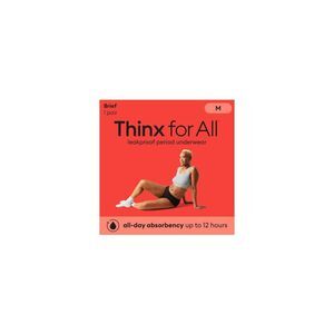 Thinx for womens Leakproof Period black medium briefs brand new in packaging